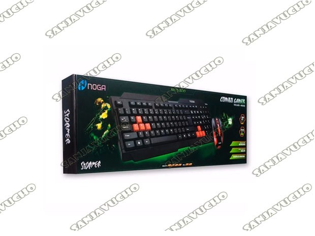 <* KIT TECLADO PC GAMER + MOUSE NOGA NKB-300